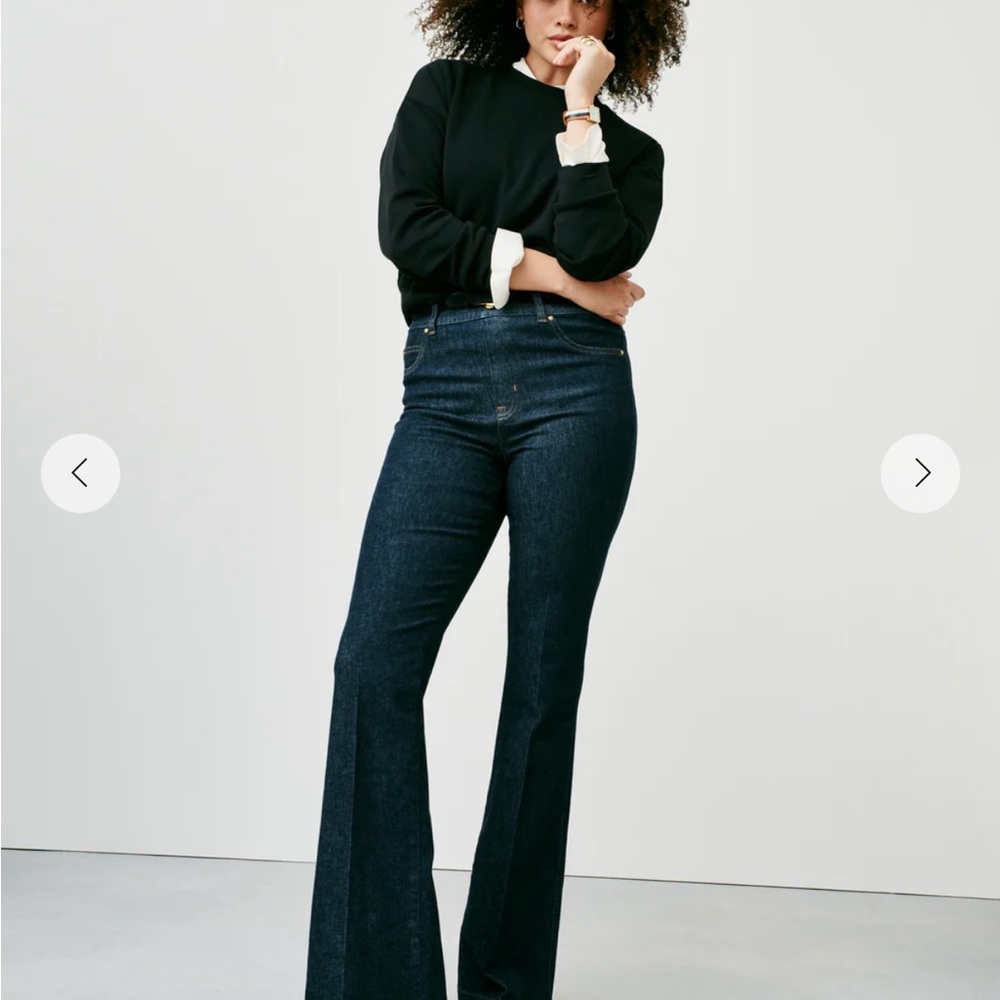 SPANX Dark Blue Flare Jeans